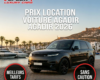 prix location voiture Agadir 2026